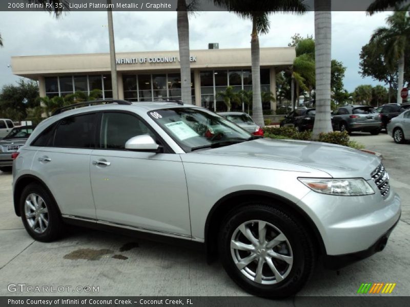 Liquid Platinum Metallic / Graphite 2008 Infiniti FX 35