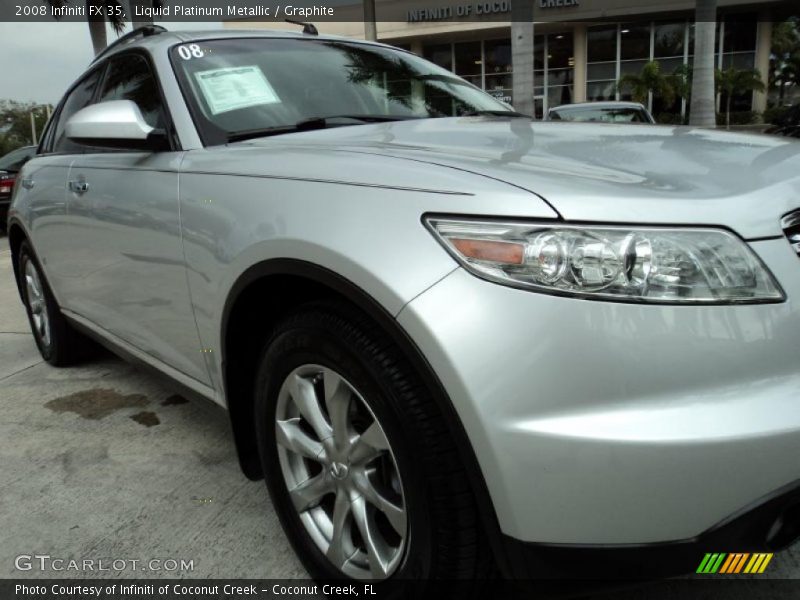 Liquid Platinum Metallic / Graphite 2008 Infiniti FX 35