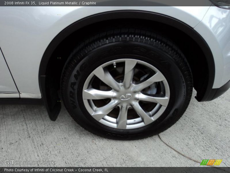 Liquid Platinum Metallic / Graphite 2008 Infiniti FX 35