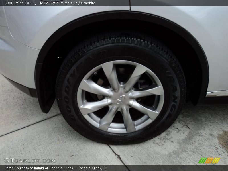Liquid Platinum Metallic / Graphite 2008 Infiniti FX 35