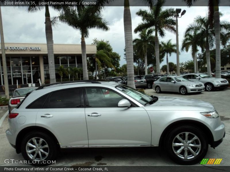 Liquid Platinum Metallic / Graphite 2008 Infiniti FX 35