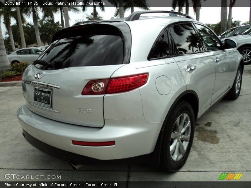 Liquid Platinum Metallic / Graphite 2008 Infiniti FX 35