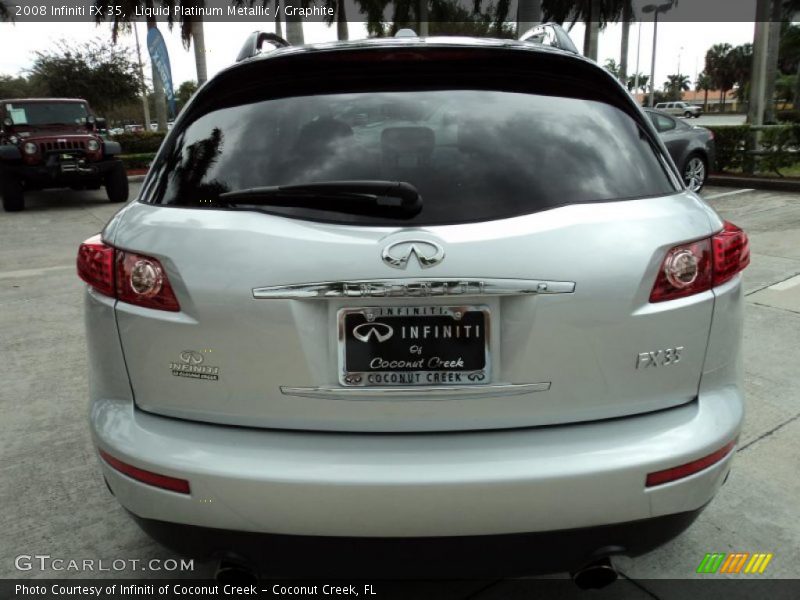 Liquid Platinum Metallic / Graphite 2008 Infiniti FX 35