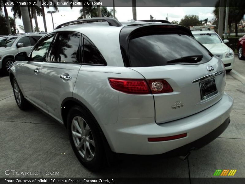 Liquid Platinum Metallic / Graphite 2008 Infiniti FX 35