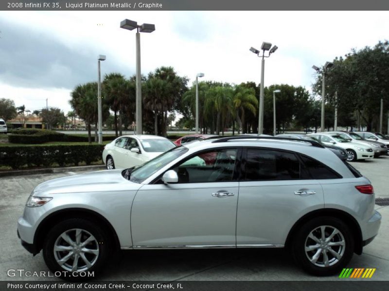 Liquid Platinum Metallic / Graphite 2008 Infiniti FX 35