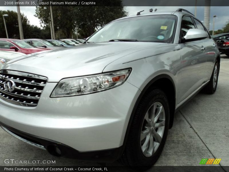 Liquid Platinum Metallic / Graphite 2008 Infiniti FX 35