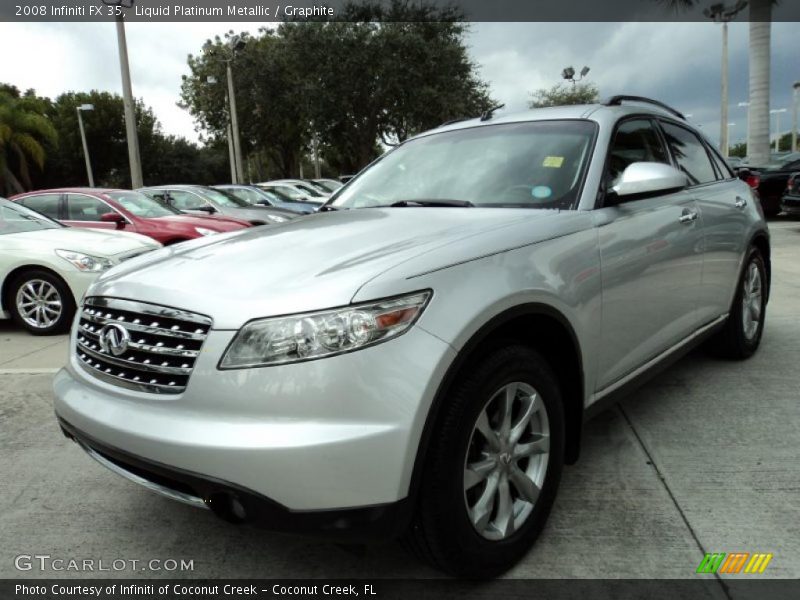 Liquid Platinum Metallic / Graphite 2008 Infiniti FX 35