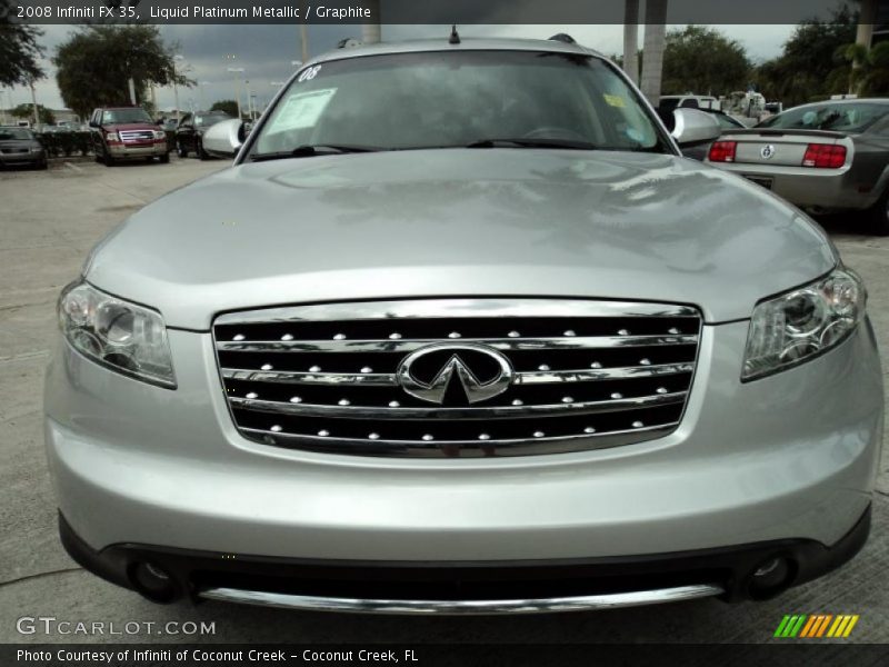 Liquid Platinum Metallic / Graphite 2008 Infiniti FX 35