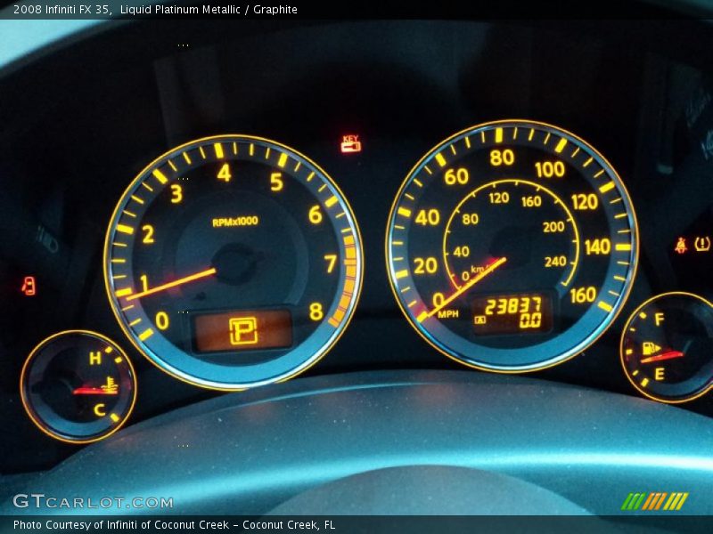 Liquid Platinum Metallic / Graphite 2008 Infiniti FX 35