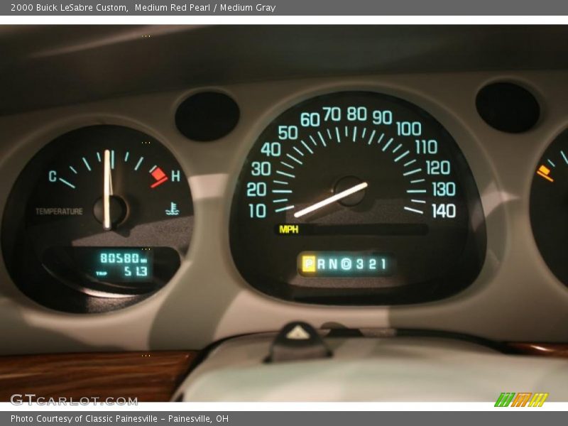 Medium Red Pearl / Medium Gray 2000 Buick LeSabre Custom