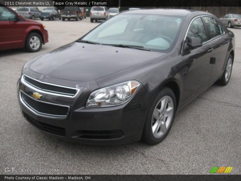 Taupe Gray Metallic / Titanium 2011 Chevrolet Malibu LS