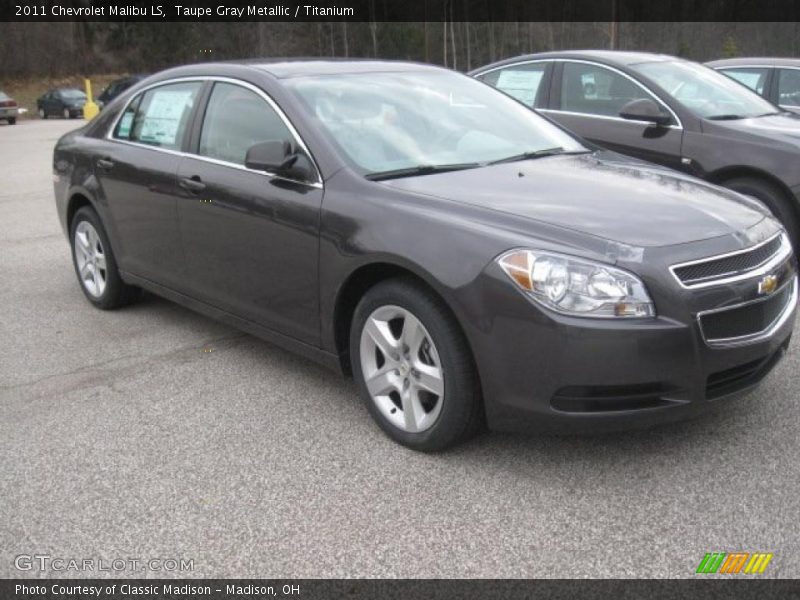 Taupe Gray Metallic / Titanium 2011 Chevrolet Malibu LS