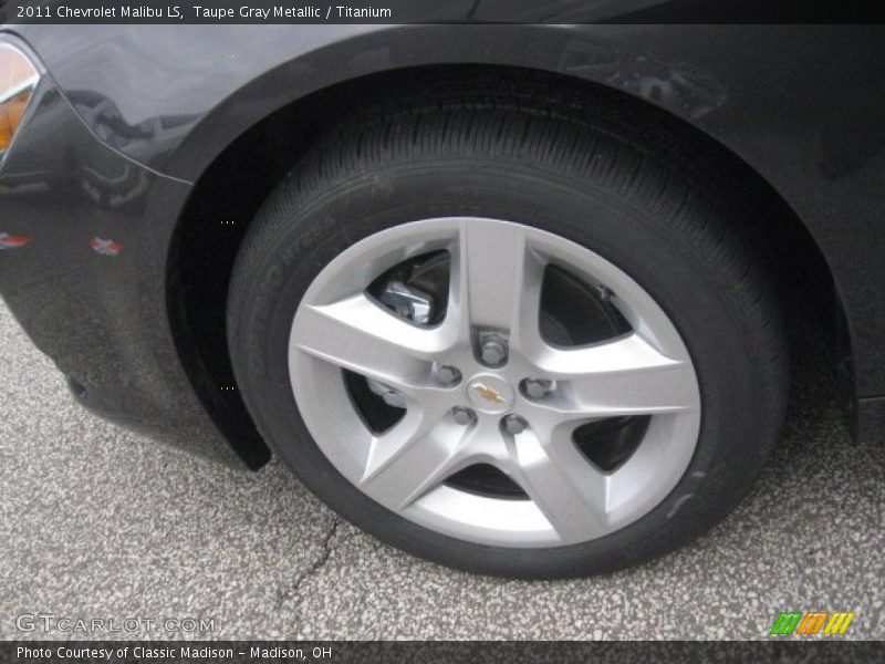 Taupe Gray Metallic / Titanium 2011 Chevrolet Malibu LS