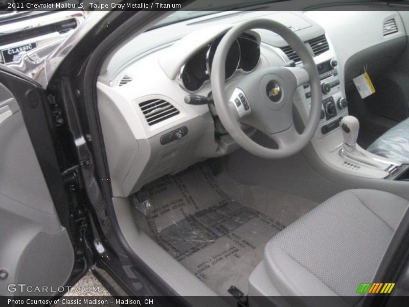 Taupe Gray Metallic / Titanium 2011 Chevrolet Malibu LS