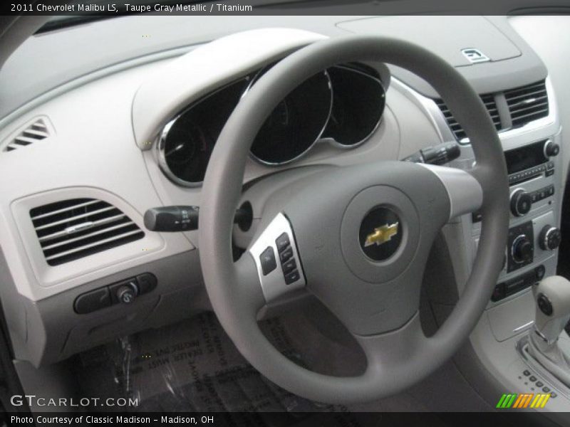 Taupe Gray Metallic / Titanium 2011 Chevrolet Malibu LS