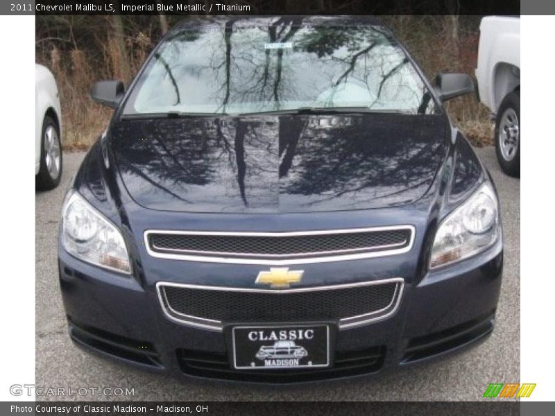 Imperial Blue Metallic / Titanium 2011 Chevrolet Malibu LS