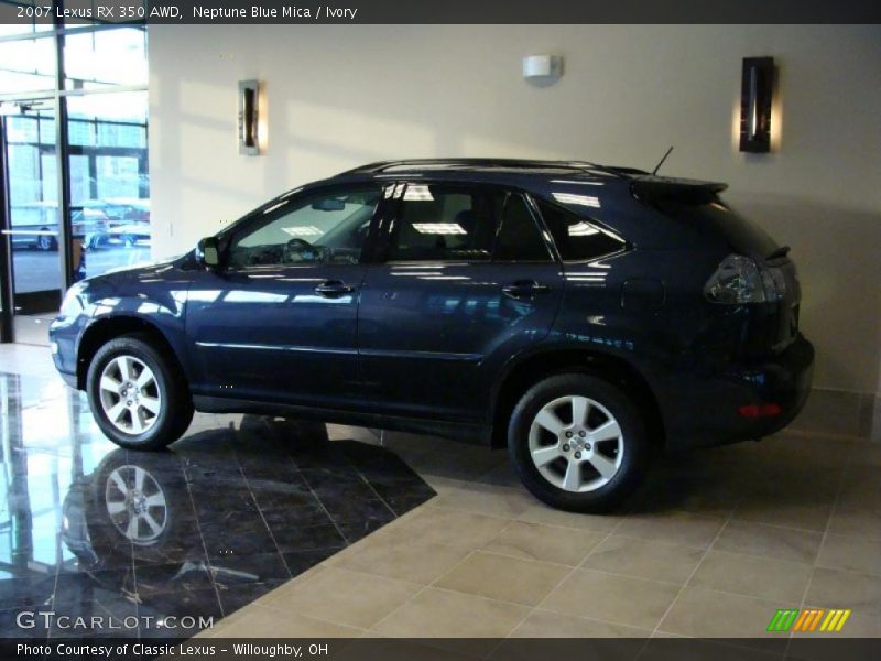 Neptune Blue Mica / Ivory 2007 Lexus RX 350 AWD