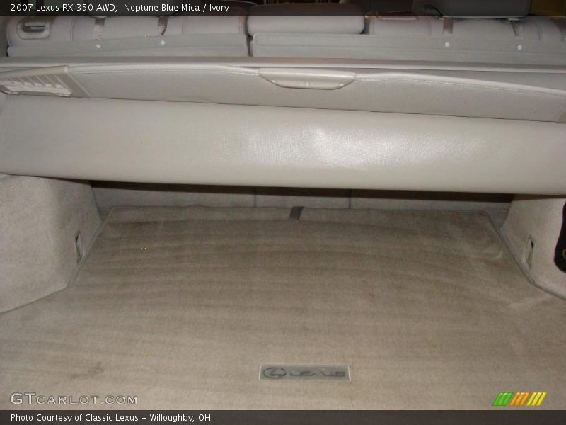 Neptune Blue Mica / Ivory 2007 Lexus RX 350 AWD
