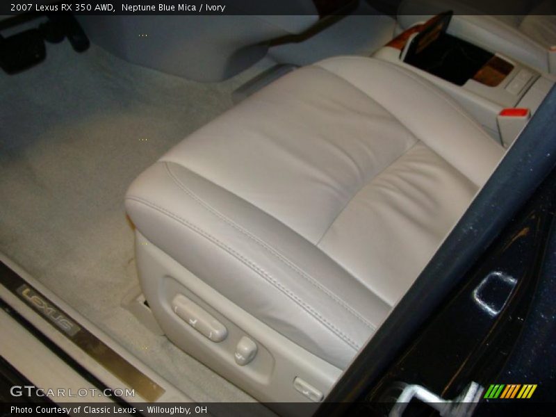 Neptune Blue Mica / Ivory 2007 Lexus RX 350 AWD