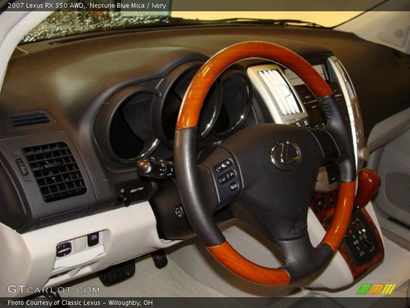 Neptune Blue Mica / Ivory 2007 Lexus RX 350 AWD