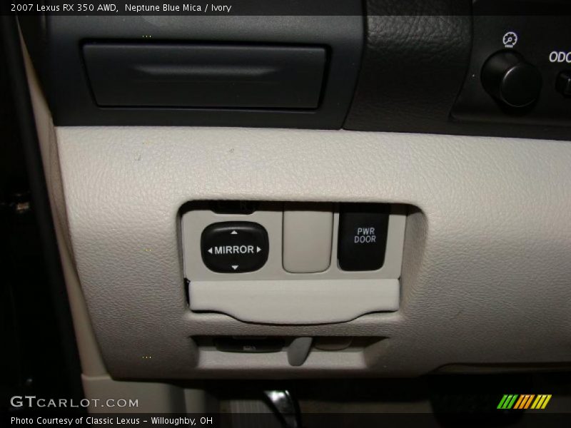 Neptune Blue Mica / Ivory 2007 Lexus RX 350 AWD