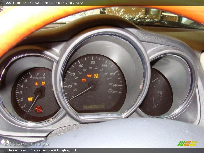 Neptune Blue Mica / Ivory 2007 Lexus RX 350 AWD