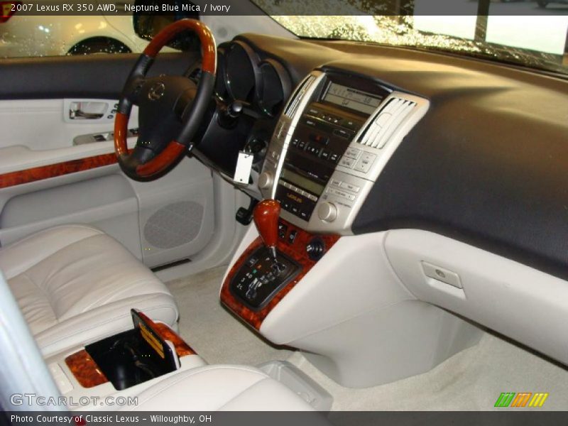 Neptune Blue Mica / Ivory 2007 Lexus RX 350 AWD