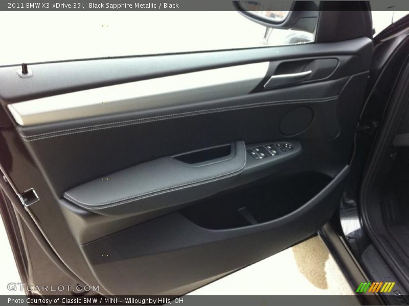 Black Sapphire Metallic / Black 2011 BMW X3 xDrive 35i
