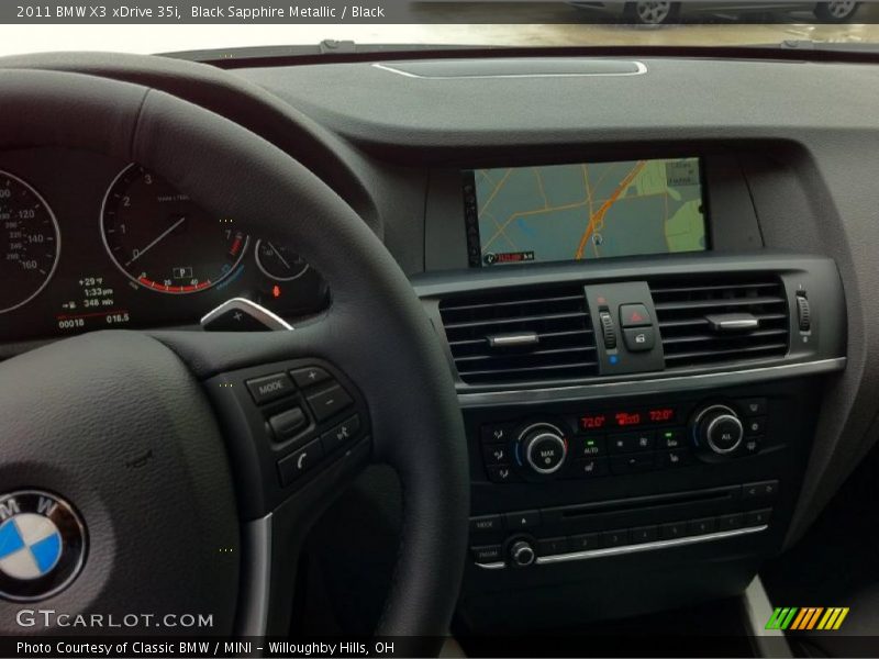 Black Sapphire Metallic / Black 2011 BMW X3 xDrive 35i