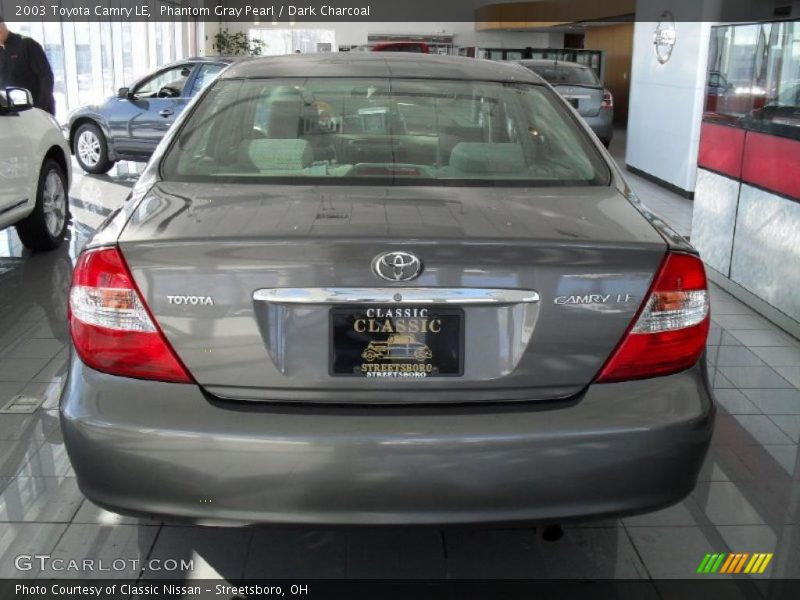 Phantom Gray Pearl / Dark Charcoal 2003 Toyota Camry LE