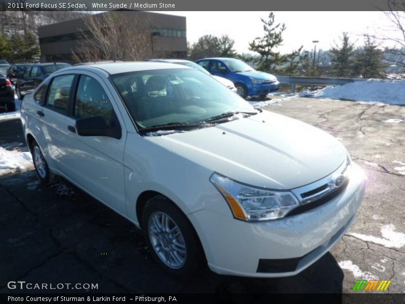 White Suede / Medium Stone 2011 Ford Focus SE Sedan