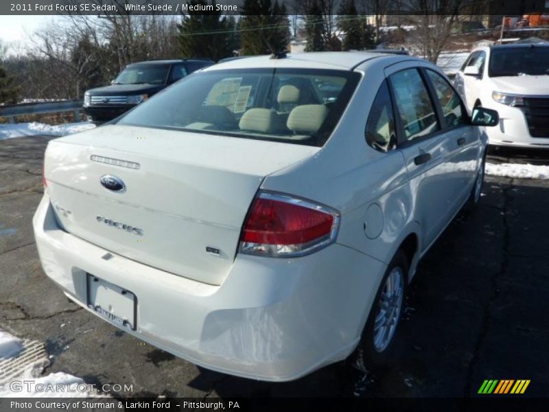White Suede / Medium Stone 2011 Ford Focus SE Sedan