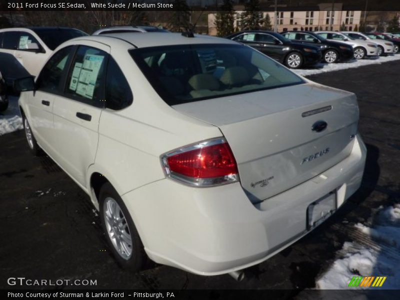 White Suede / Medium Stone 2011 Ford Focus SE Sedan