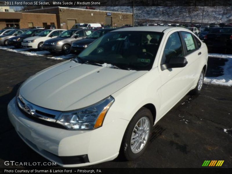 White Suede / Medium Stone 2011 Ford Focus SE Sedan