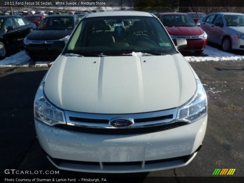 White Suede / Medium Stone 2011 Ford Focus SE Sedan