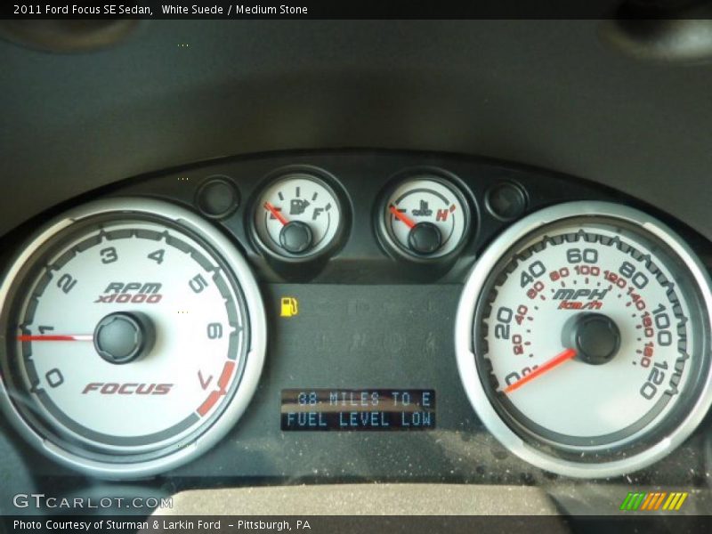 White Suede / Medium Stone 2011 Ford Focus SE Sedan