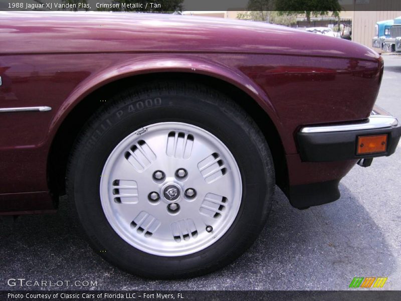 Crimson Metallic / Tan 1988 Jaguar XJ Vanden Plas
