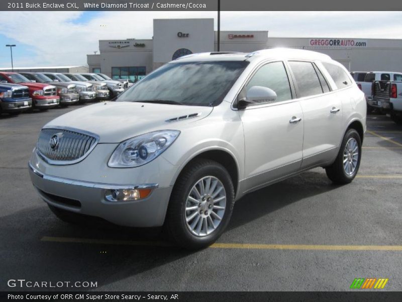 White Diamond Tricoat / Cashmere/Cocoa 2011 Buick Enclave CXL