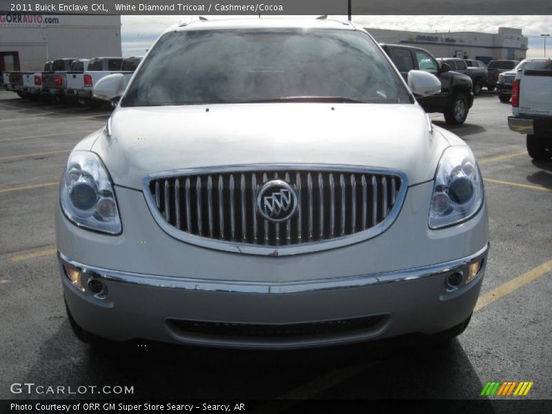 White Diamond Tricoat / Cashmere/Cocoa 2011 Buick Enclave CXL