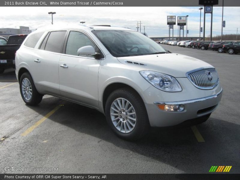 White Diamond Tricoat / Cashmere/Cocoa 2011 Buick Enclave CXL
