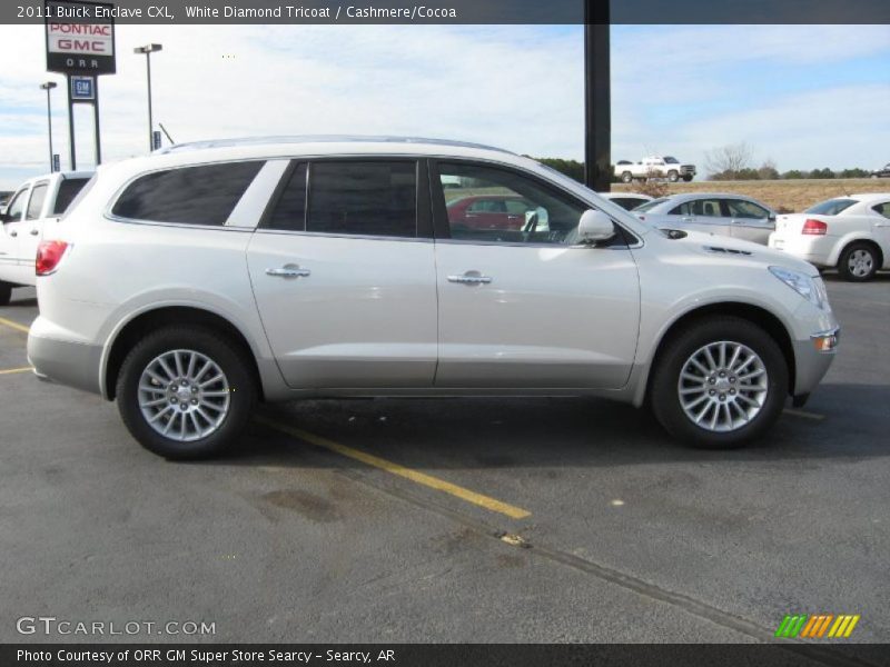 White Diamond Tricoat / Cashmere/Cocoa 2011 Buick Enclave CXL