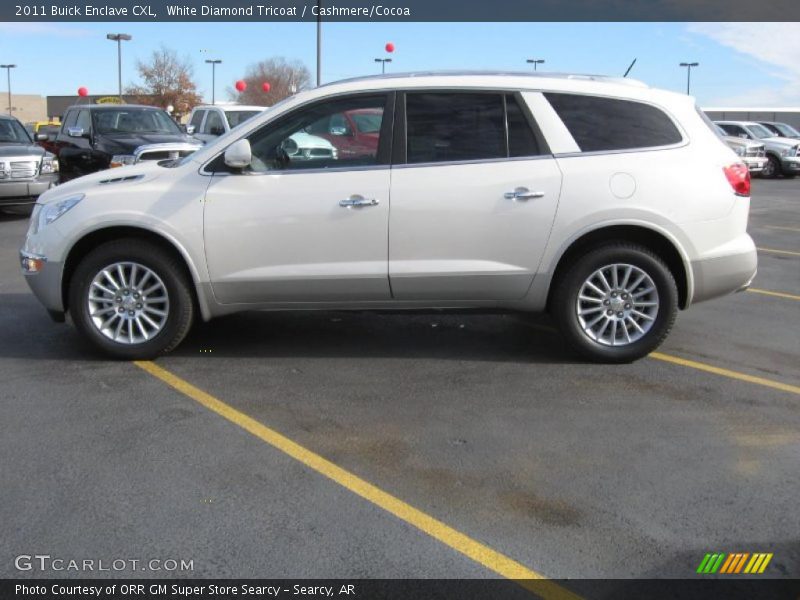 White Diamond Tricoat / Cashmere/Cocoa 2011 Buick Enclave CXL