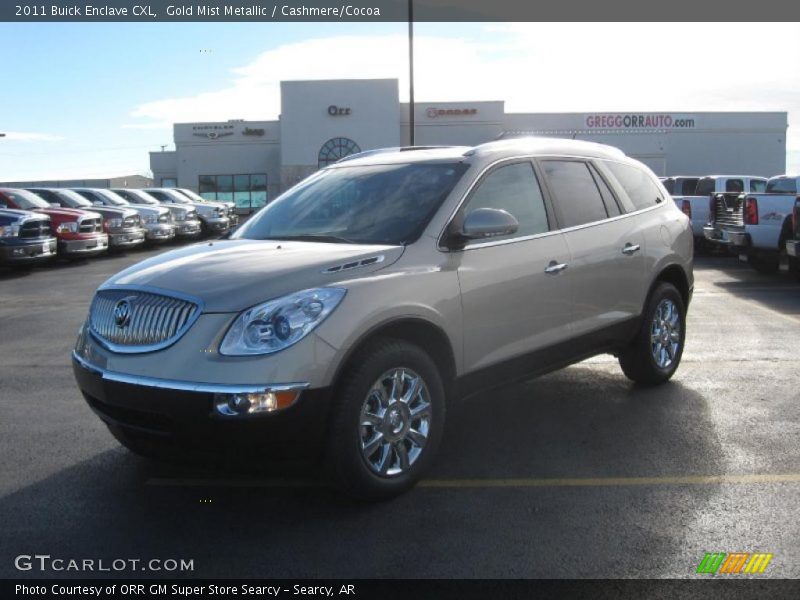 Gold Mist Metallic / Cashmere/Cocoa 2011 Buick Enclave CXL