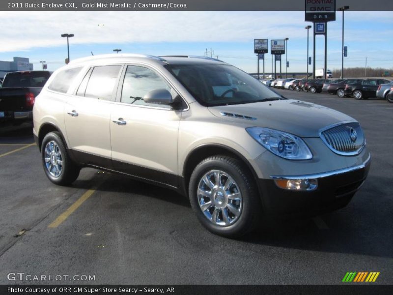 Gold Mist Metallic / Cashmere/Cocoa 2011 Buick Enclave CXL