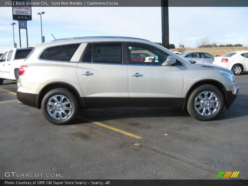 Gold Mist Metallic / Cashmere/Cocoa 2011 Buick Enclave CXL