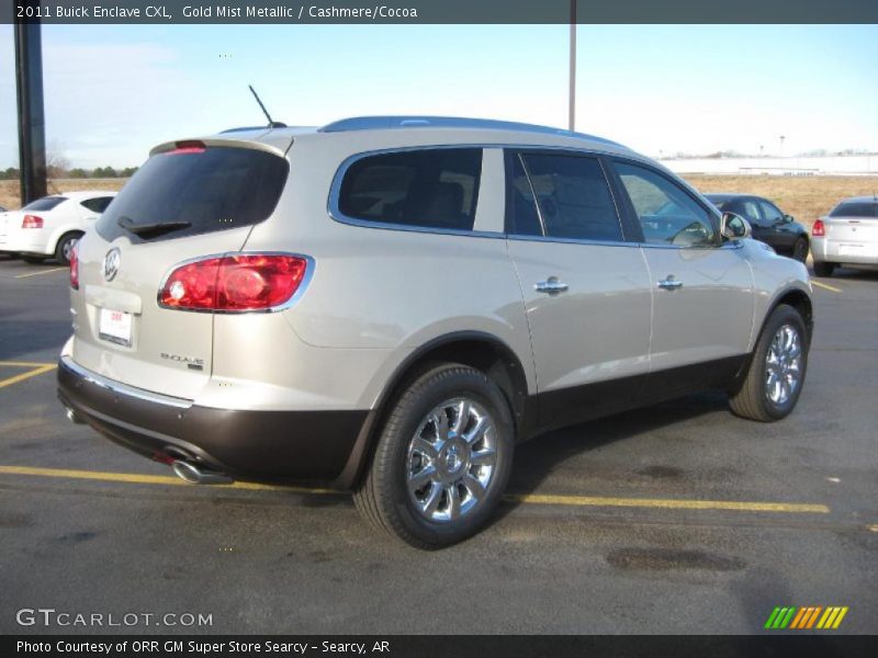 Gold Mist Metallic / Cashmere/Cocoa 2011 Buick Enclave CXL