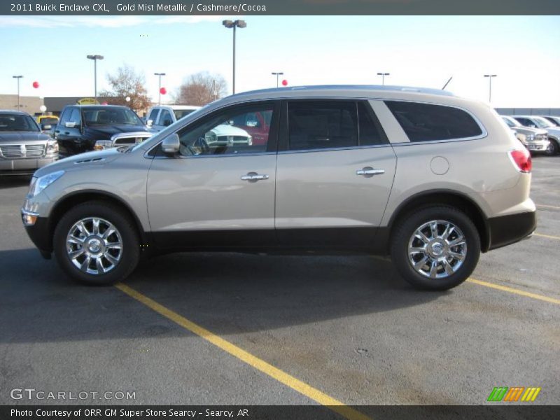 Gold Mist Metallic / Cashmere/Cocoa 2011 Buick Enclave CXL