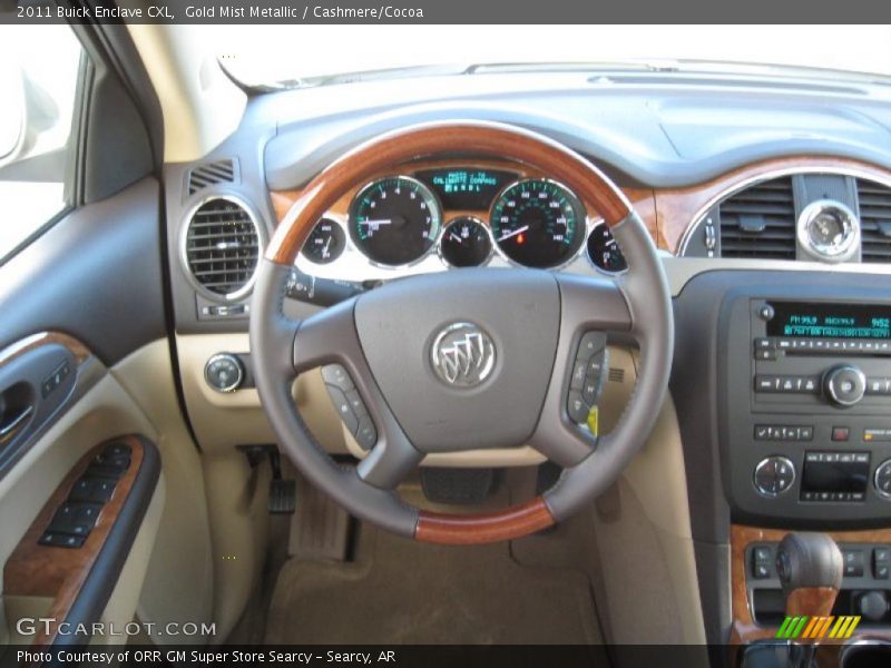 Gold Mist Metallic / Cashmere/Cocoa 2011 Buick Enclave CXL
