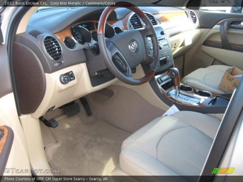 Gold Mist Metallic / Cashmere/Cocoa 2011 Buick Enclave CXL