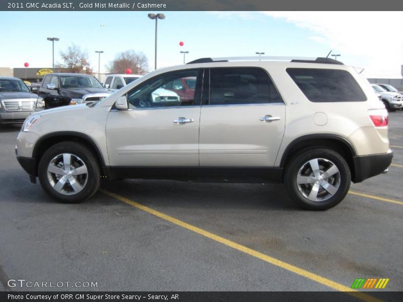 Gold Mist Metallic / Cashmere 2011 GMC Acadia SLT
